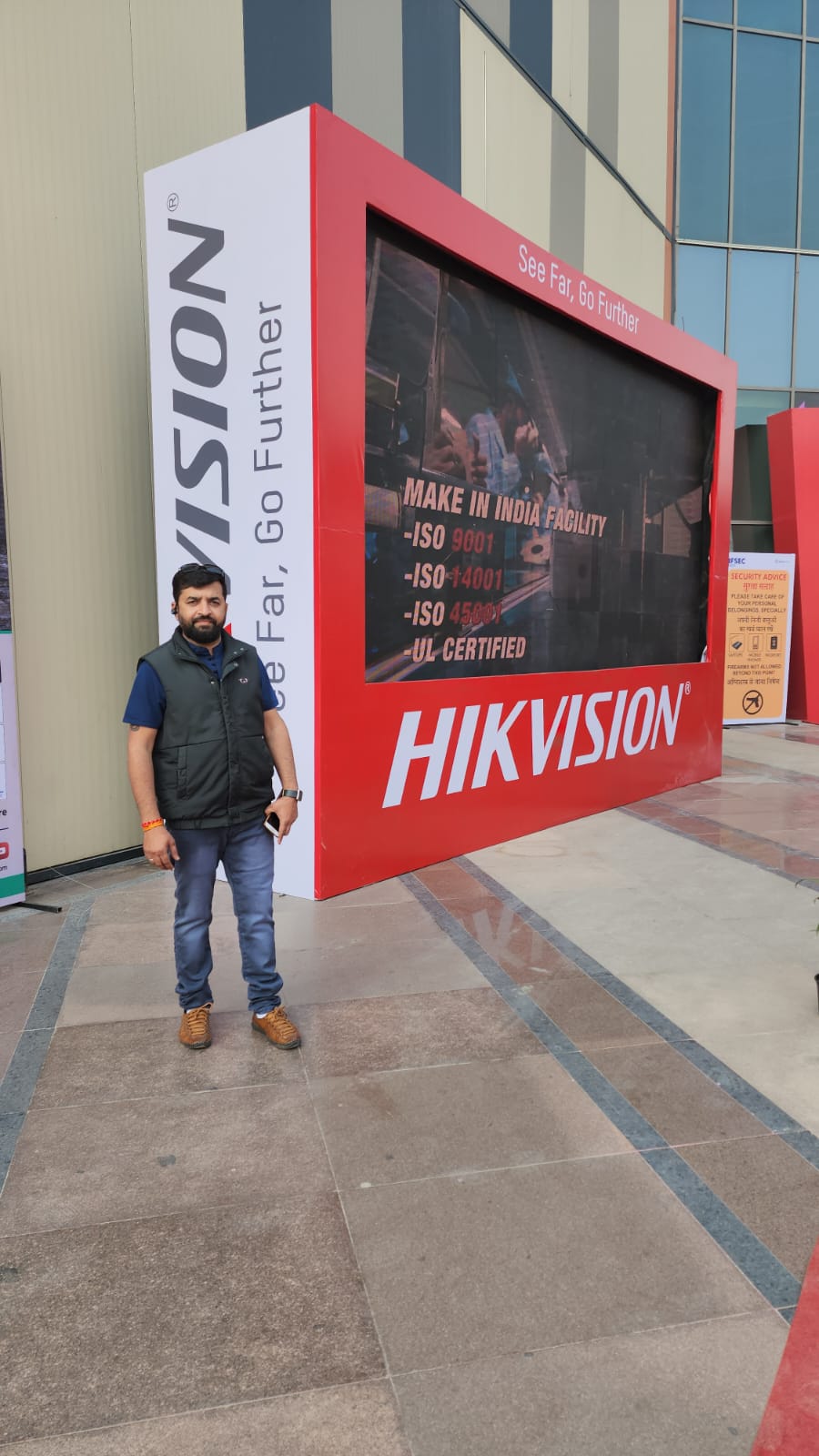 IT Cam Security representative at the Hikvision facility